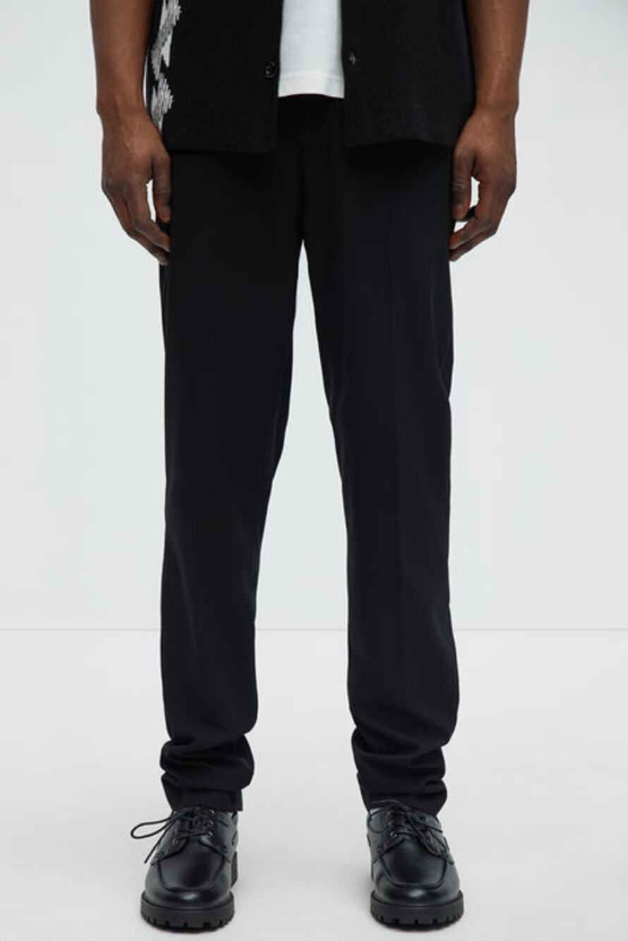 Fashion Nova Men Black Modern Stretch Slim Trousers Men's Size 40 x 34